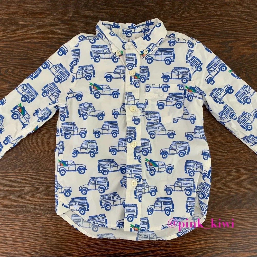 Baby Gap Toddler Printed Button Down Shirt